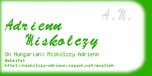 adrienn miskolczy business card